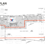 Site plan for the 0.80-acre 85th Street commercial land parcel
