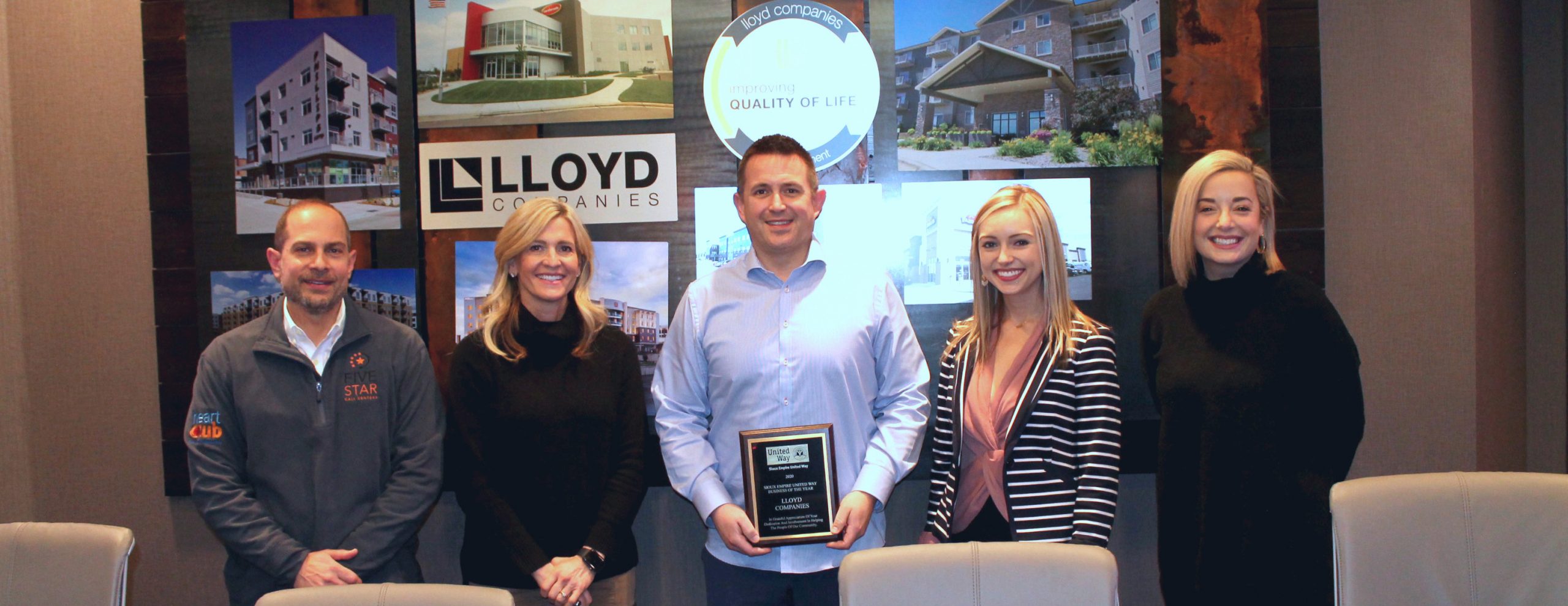 Lloyd Companies Honored With United Way Business Of The Year Award