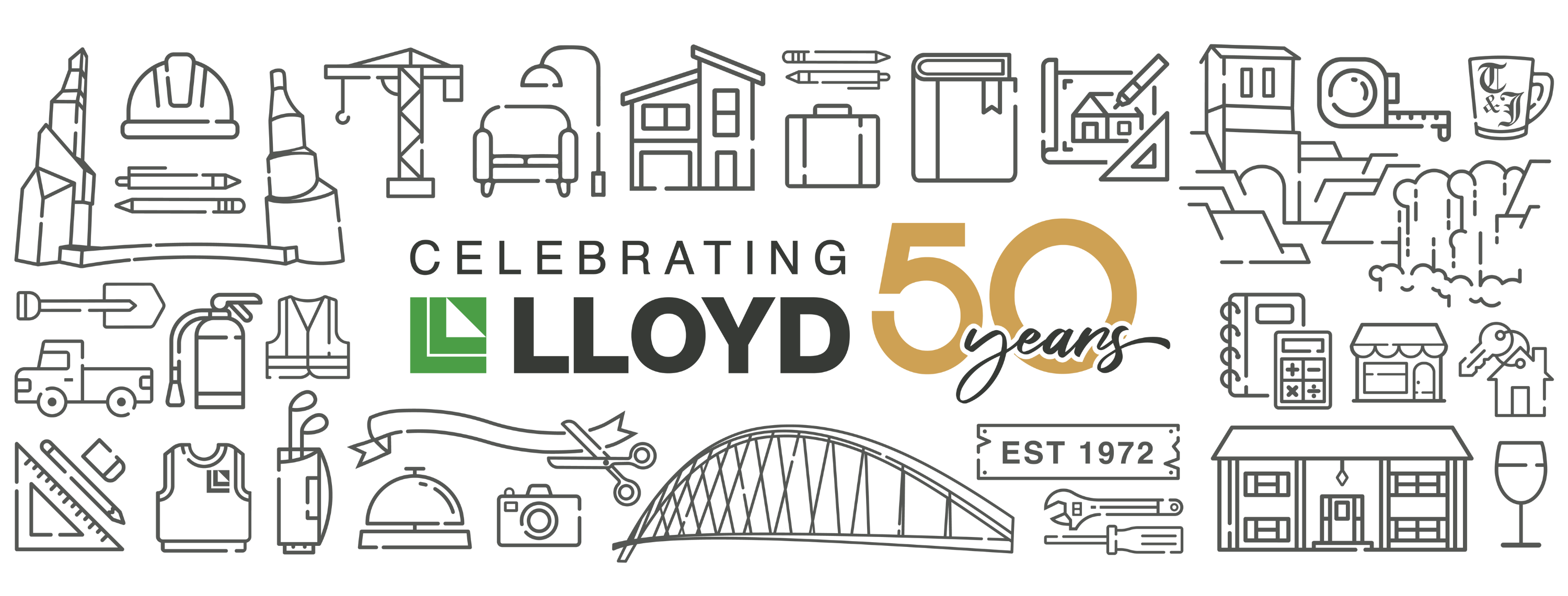 Lloyd Celebrates 50 Logo