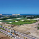 42.4-acre development site beside I-29 and W 85th Street interchange construction in Sioux Falls