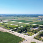 Outlined development land along W 85th Street near I-29 and Sioux Falls Lutheran School