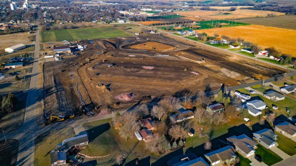 Valley Vue Homes and Apartments land aerial