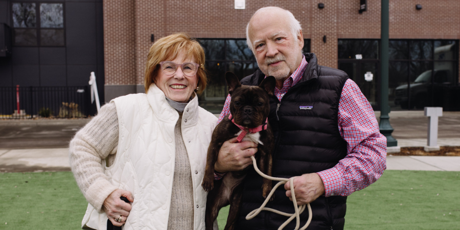 The District Lofts Couple with Dog