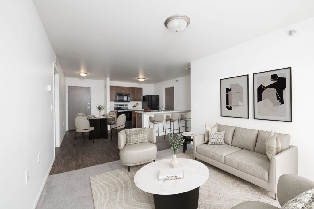 Lux North 2 Bedroom Living Room