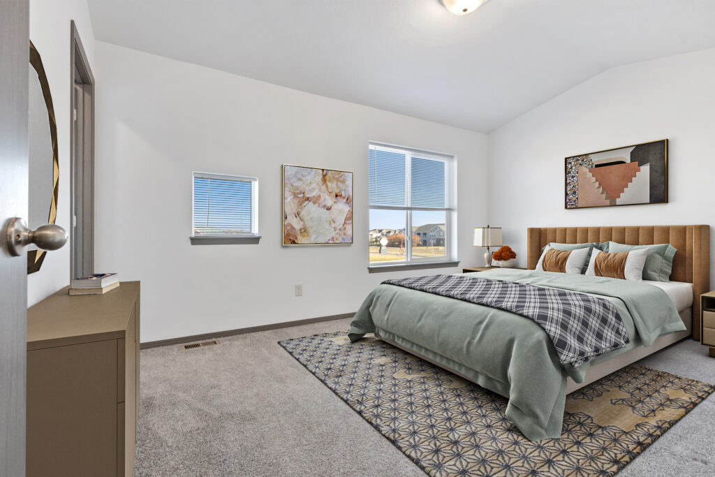 Creekside Commons Staged Bedroom
