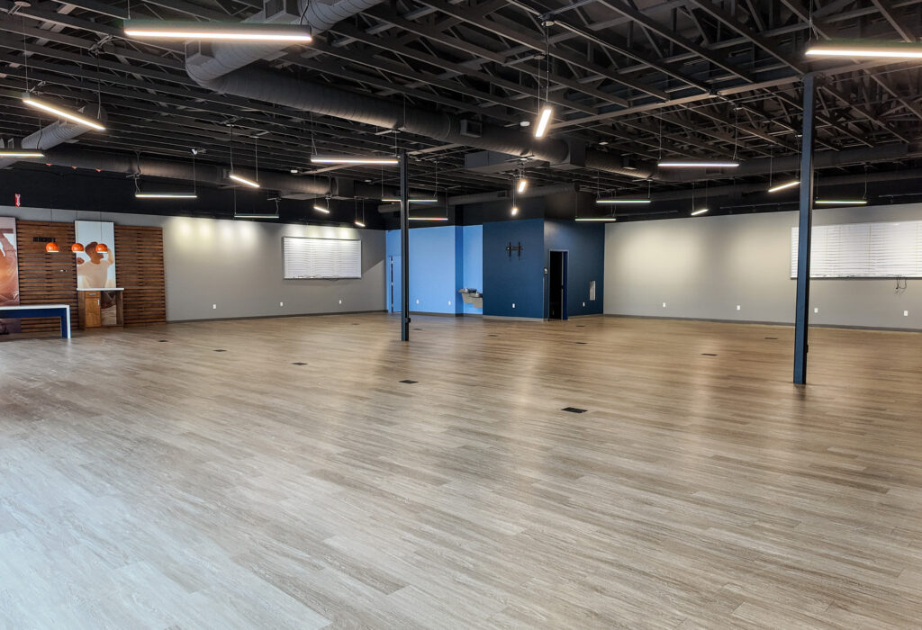 Open retail space with storefront windows at Empire Place Suite 4125