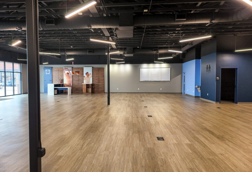 Interior view of flexible retail showroom space at Empire Place