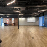 Interior view of flexible retail showroom space at Empire Place