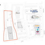 Conceptual site plan for commercial development land at 81 Gardens in Sioux Falls