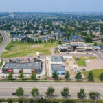 Aerial view of 81 Gardens commercial development and surrounding south Sioux Falls neighborhoods
