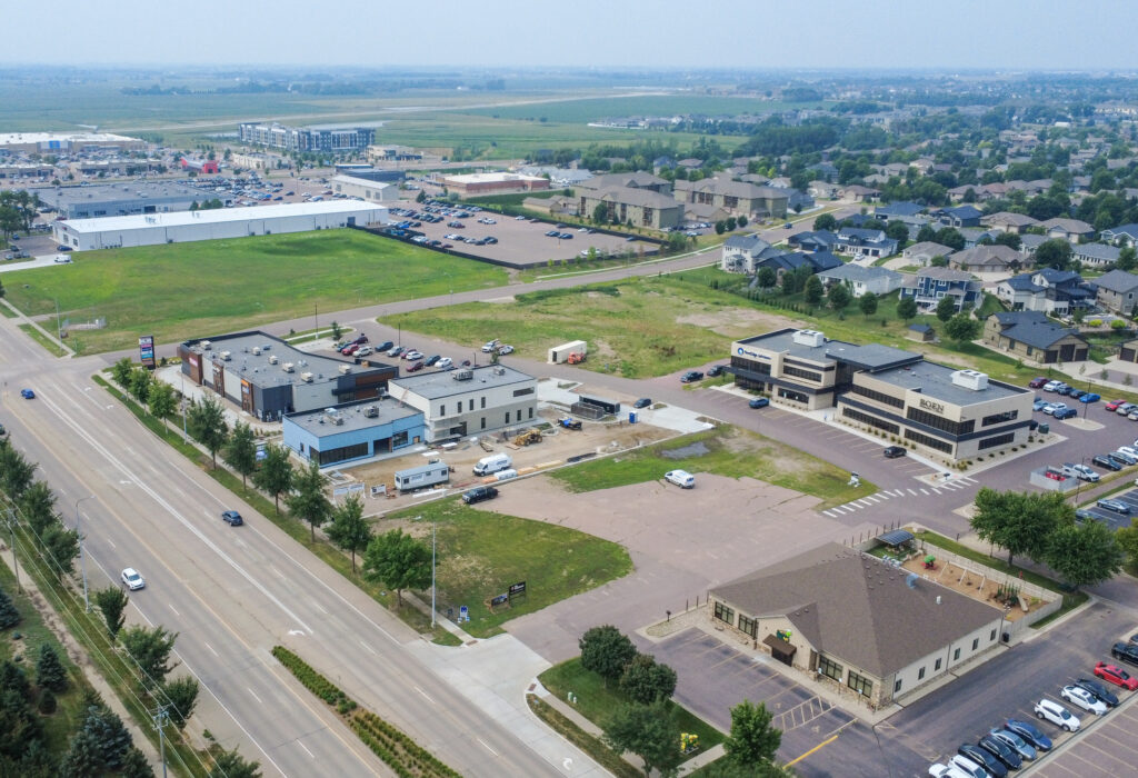 Aerial view of the 81 Gardens development near Minnesota Avenue in Sioux Falls
