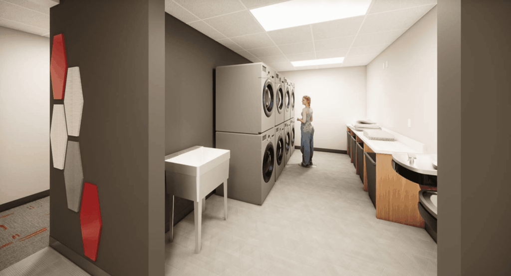 Olson Hall USD Construction Laundry