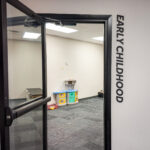 Entrance to private flexible-use room