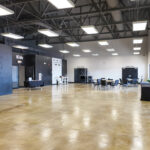 Interior of 41st and Shirley retail space with open gathering area