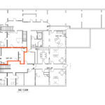 Floor plan of 868 SF Beach Pay Suite 200