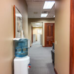 Interior hallway near break room