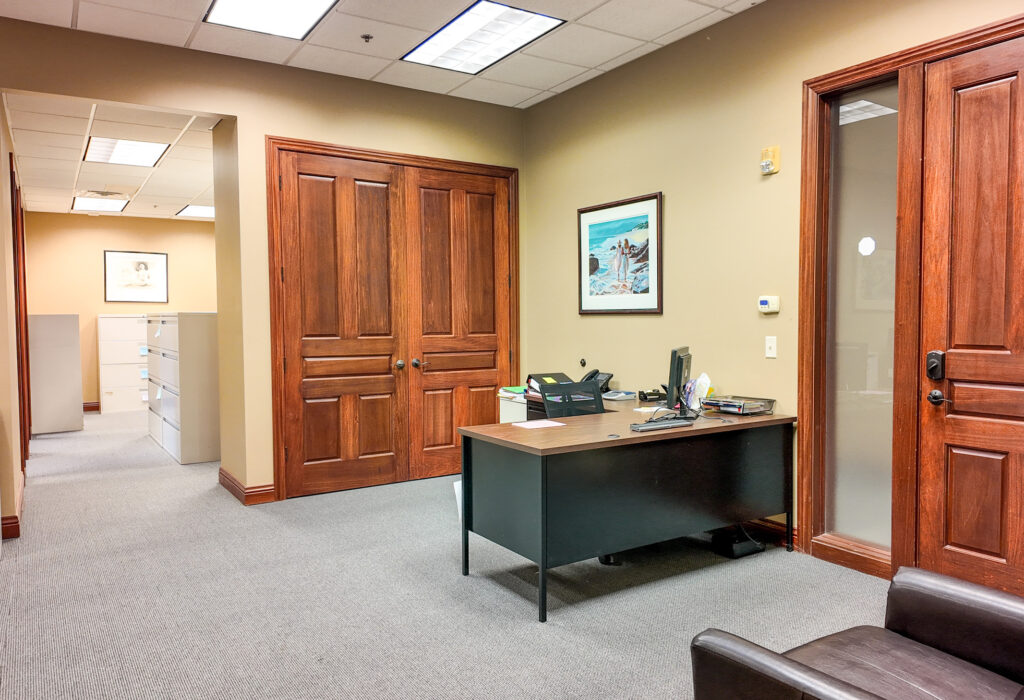 Reception and open work area