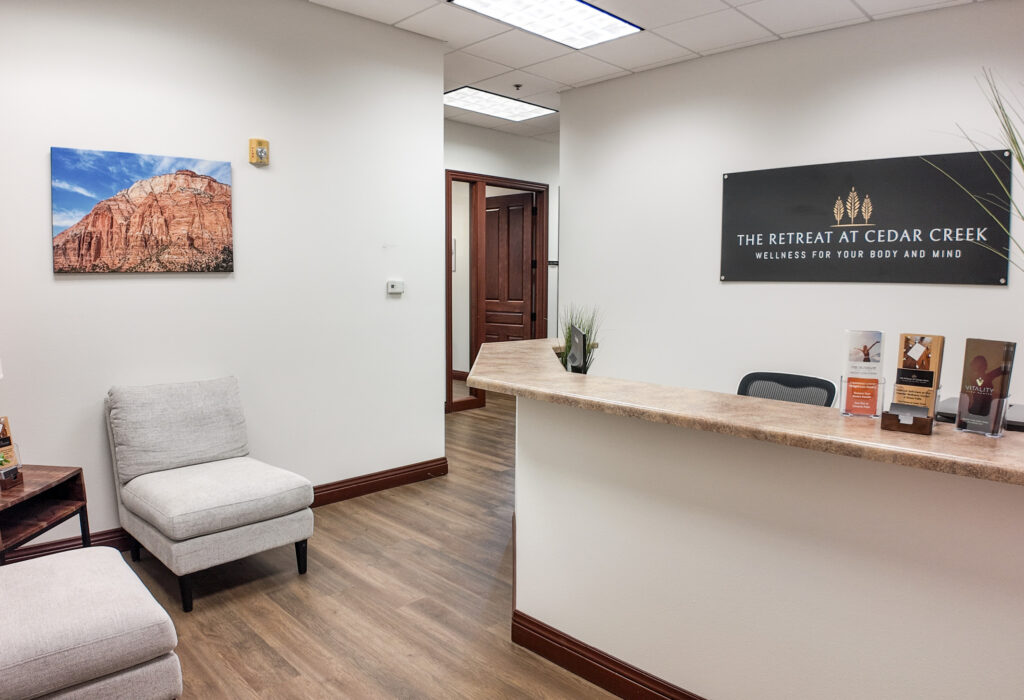 Reception area in southcentral Sioux Falls office suite