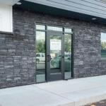 Private entrance to Suite 120 with exterior signage opportunity