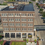 Aerial view of Shriver Square