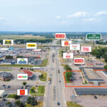 Commercial property with redevelopment potential near I-90