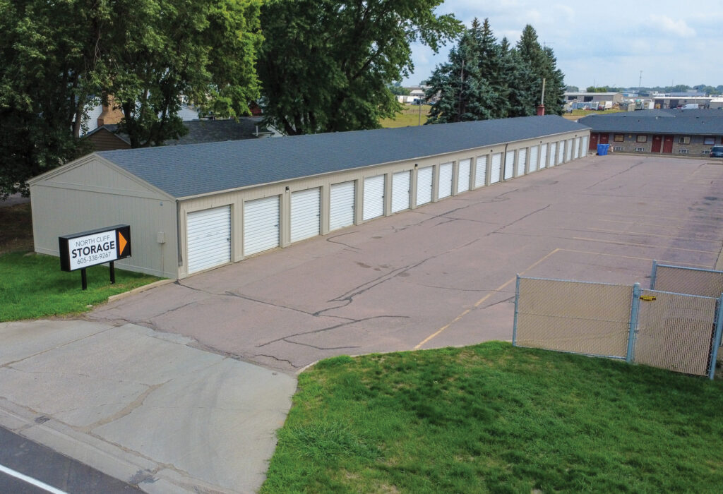 Detached storage units at North Cliff Plaza