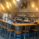 Restaurant bar area with existing infrastructure