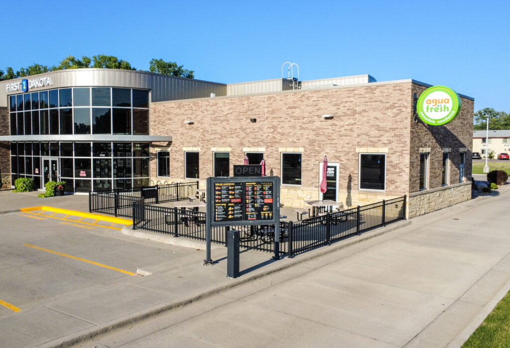 QSR retail space with drive-thru and patio in Vermillion
