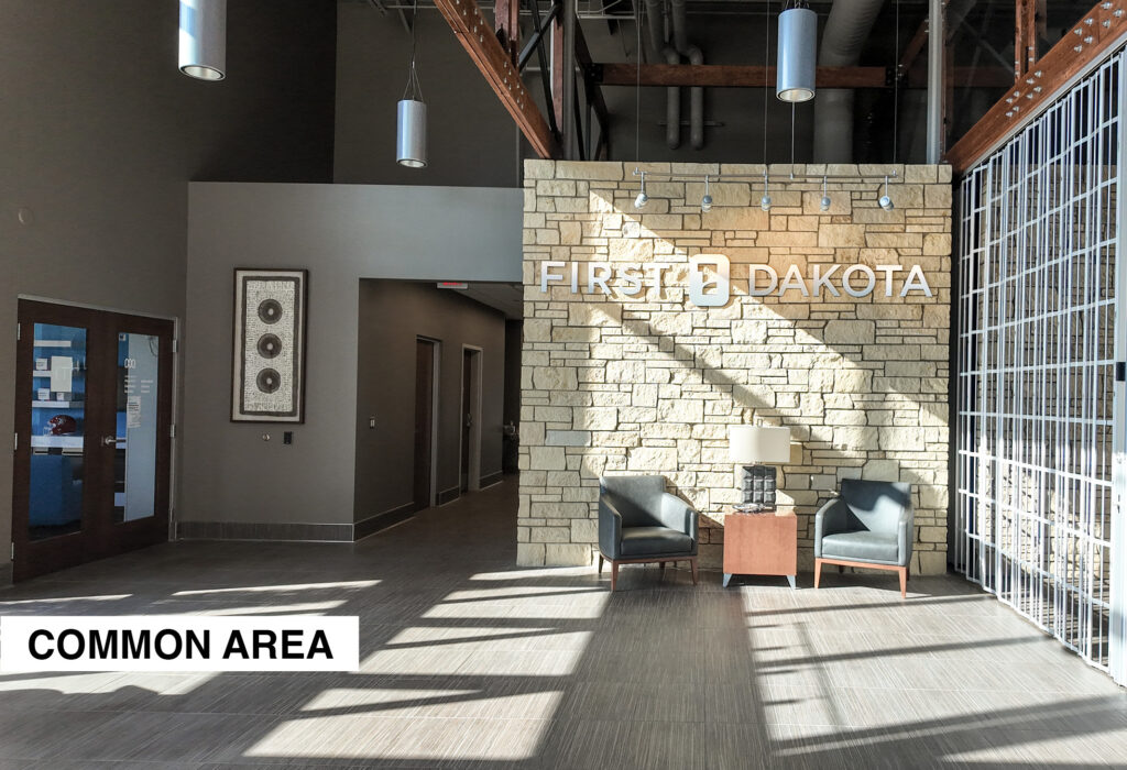 Shared building entrance and lobby