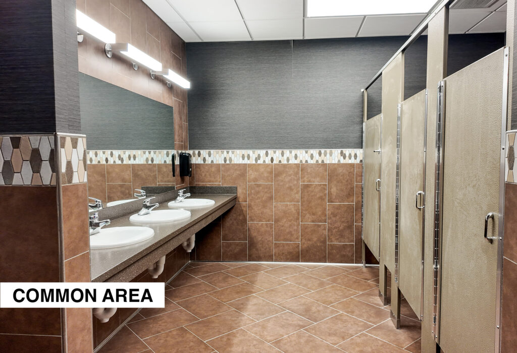 Common area restrooms